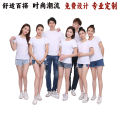 Heavyweight combed cotton short sleeve t-shirt advertising shirt wholesale overalls custom printed logo embroidery undershirt tops. 
