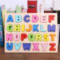 Wooden Alphabet Puzzle ABC Jigsaws Chunky Letters Early Learning Toys for Kindergarten and Toddlers-est Educational Toy Preschool Learning, Spelling... 