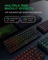 Black Shark Sixgill K4 RGB Backlit Wired Mechanical Gaming Keyboard, 60%, Blue Switches, Anti-Ghosting, Type-C Detachable. 