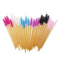 purple-50 pcs/set Eyebrow Mascara Wand Eyelash Spoolie Brushes Mix Disposable Lash Wands Eyelash Extension Brush Makeup Tools. 