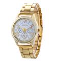 【ETOP】  Brand 3 Eyes  Geneva Casual Quartz Watch Women Stainless Steel Dress Wristwatch Relogio Feminino Ladies Clock Hot S. 