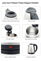 Electric Kettle 2.0 Liter - Fast Boiling Water & Tea Kettle - 1500 Watts. 