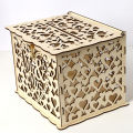Wedding Card Boxes Wooden Box Wedding Decoration Supplies Guestbook DIY Mr Mrs Heart Invitation Gift Business Card Guest Book. 