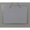 12 x 18 inches size - white board and black board ( 2 in 1 ) Light weight. With hanging string. 