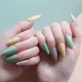 100pcs Almond Shape Transparent / White Color Artificial Nails Nails kit Acrylic Nails Transparent Artificial nail.. 