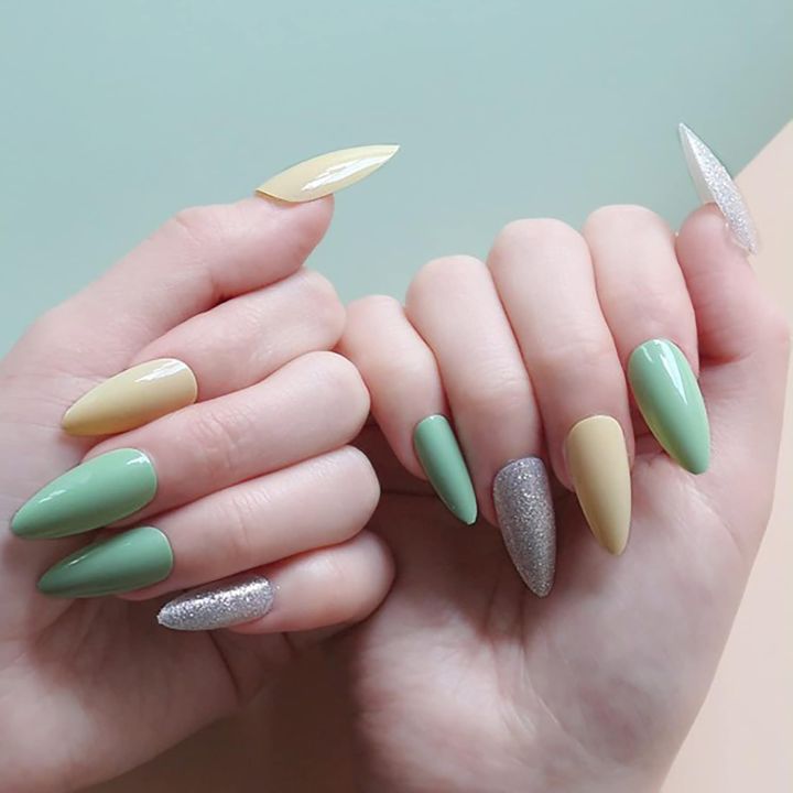 100pcs%20Almond%20Shape%20Transparent%20/%20White%20Color%20Artificial%20Nails%20Nails%20kit%20Acrylic%20Nails%20Transparent%20Artificial%20nail.%20-%20Image%204