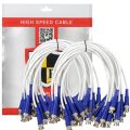 BNC Cable White for CCTV Camera Professional Quality Connetor BEST GRIP. 