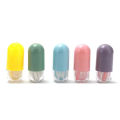 Mini Contact Lens Case Travel Kit Pill Shape Contacts Lens Container Easy Carry With Tweezer Suction Stick Lenses Box Container. 