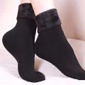 Warm Winter Socks With Fur Lining Free Size For Women Cold-resistant Socks Mango Tech. 