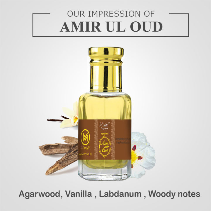 Moradi - Amir-ul-Oud Impression Attar for Men Long Lasting Perfume Fragrance Oil