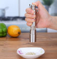 Salt / Pepper Grinder Gourmet Original Pump and Stainless Steel and Acrylic One Hand Operation Grind Herb or Spice Cooking Gadgets (01 Pcs). 