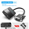 Vention VGA to HDMI Adapter 1080P VGA Male to HDMI Female Converter Cable With Audio USB Power for PS4/3 HDTV VGA HDMI Converter. 