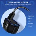 Fast charging- Ready Stock+COD QC 3.0 3 USB Car Charger Quick Charge 3.0 3-Ports Fast Charger For Car Phone Charging Adapter. 