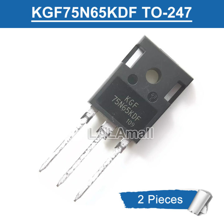 2pcs KGF 75N65KDF TO-247 75N65 KDF KGF75N65KDF TO247 75A/650V IGBT Transistor New Original