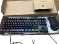 Gaming Keyboard membrane keys rgb modes huiske combo Wired RGB Gaming Keyboard membrane keys rgb modes keyboard & mpouse. 