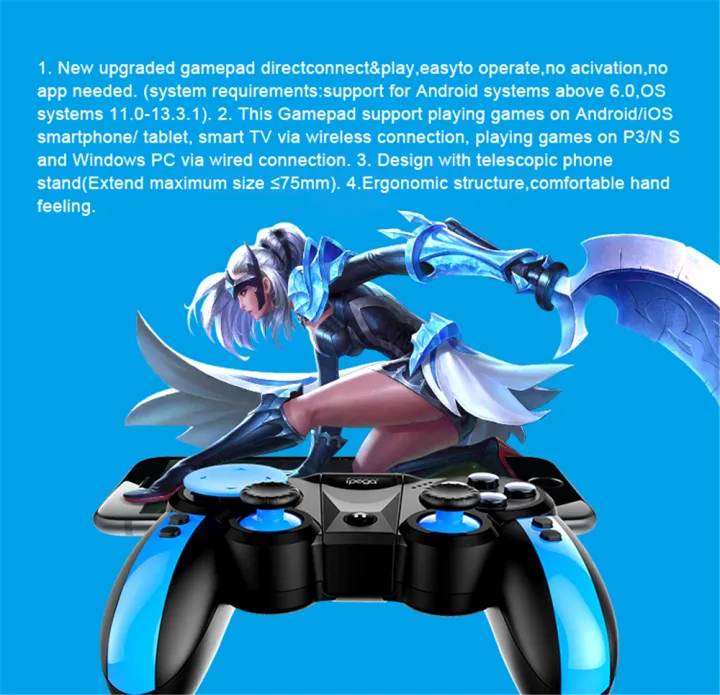 ipega%20PG-9157%20Wireless%204.0%20Gamepad%20Game%20Controller%20Compatible%20iPhone8/11/XR/XS%20Galaxy%20S10/S10+S20/S20+%20Android/iOS%20Mobile%20Smartphone%20Tablet%20PC%20(Android%206.0%20or,%20iOS11.0%20Higher%20System)%20-%20Image%209