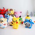 Pocket Monster Lego Building Blocks Pikachu Charmander Bulbasaur Pokeball Nano Blocks Cute Cartoon Anime Character Toy. 