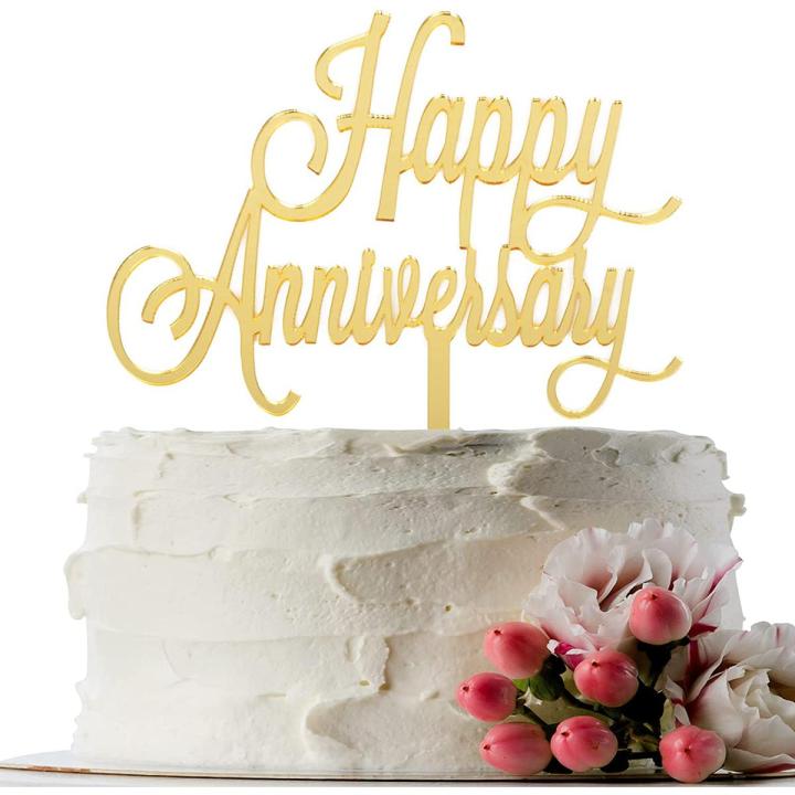 Premium Quality Happy Anniversary Cake Topper for Happy Anniversary/Wedding Ceremony Celebrations