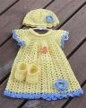 Hand Knitted Woolen Karoshia Frock. 