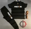 Track Suit NEW ARRIVAL -Gaming Printed Tracksuit Pubg n Free Fire Lover Soft Fabric Stretchable T Shirt & Trouser Trendy Track Suit for Summer Trendy Fashion Wear Track Suit Workout Gym Wear. 