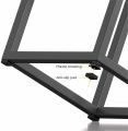 5-In-1 Cube Nesting Ottoman Stool, Footstool, Stackable Sofa Chair, With Casters. 
