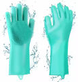 Pro Paki Magic Reusable Silicone Gloves with Wash Scrubber, Heat Resistant, for Cleaning, Household, Dish Washing, Washing the Car. 