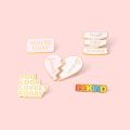 Funny Quote Enamel Pins Badge Inspirational Encouraging Brooches Backpacks Clothes Lapel Pin Jewelry Gift for Friends. 