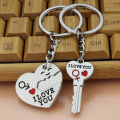 Key of Heart Keychain Romantic I Love you Key chain. 