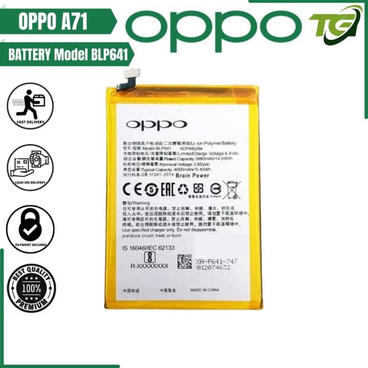 OPP0 A71 (CPH1717) Battery Replacement BLP641 Battery with 3000mAh Capacity_Silver