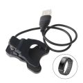 Universal Smartwatch Charger Adapter USB Charging Cable Clip Power Charge Cord  Compatible With All 2 Pin Smart watch, Android Watch, Smart Band(Black, Charging Only). 
