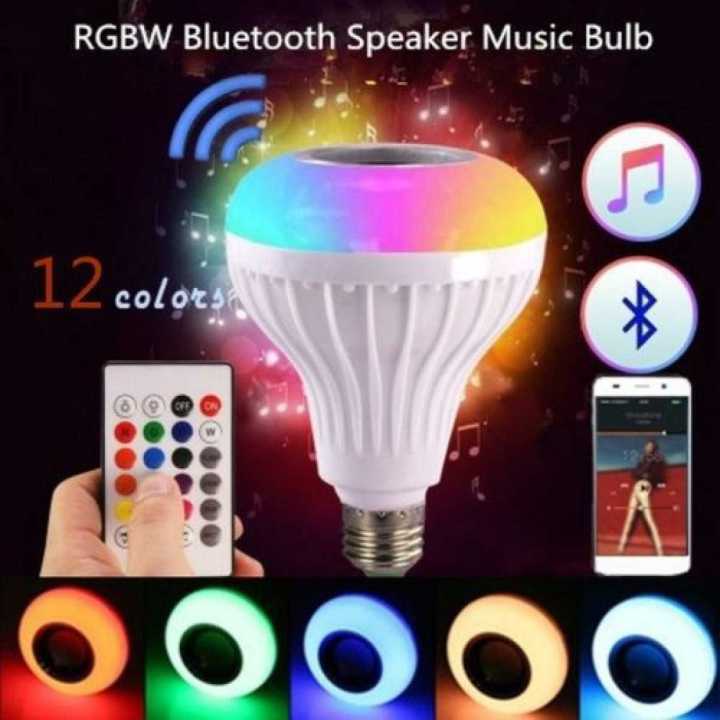 LED RGB Bluetooth Light Speaker Music Bulb with (Wireless