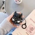 Marvel Iron Man Spiderman Black Panther Silicone Cases Suitable for AirPods 1/2 AirPods Pro Earphone Sleeve Silicone Bluetooth Headset Protective Case. 