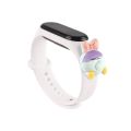 Silicone Cute Cartoon children kids Watch Strap For Xiaomi Mi M3 M4 M5 M6 TPU band bracelet watchband for Miband 3 4 5 6 Mi band. 