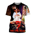 2024The Evil Dead 3D Print T-Shirt Dracula Movie O Neck Short-Sleeved Horror Movie Neutral Casual Tops Kids Funny T Shirt Clothing. 