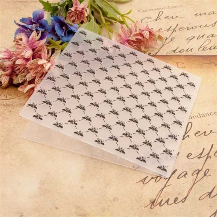 Bello Craft Plastic Embossing Folder DIY Craft Template Scrapbook Paper Embossing