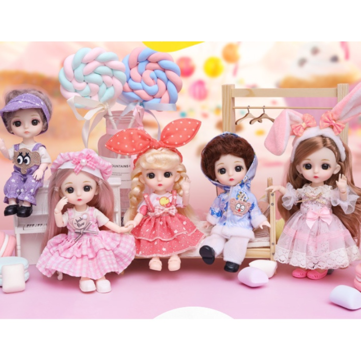 New 16cm Doll Toys, Children's Toys for Princess Girls, Cute and Fashionable Mini Small Dolls, Children's Birthday Gifts