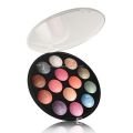 14 Color Eye Shadow Cosmetics Custom Round Makeup Pallet Baked Powder Eyeshadow Kit. 