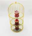 3 Lier Bird Cage Dressing Table Jewelry Stand Display Cage. 