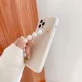 White Pearl Bracelet Chain Silicone Phone Case For iPhone 13 12 11 Pro Max Mini XS Max XR X 8 7 6 6S Plus Back Cover Fundas. 