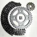 Chain Garari Set For 125 Motorcycle Service Red Line Chain Sprocket Kit For 125 Bikes Chain kit and Sprocket kit 125 Motorbike. 