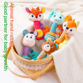 aby attles Fox ebra unny Animal Shaped Infant and attle With eether Crib aby o 0 to 12 onths. 