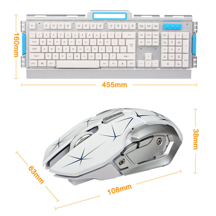 Gaming Keyboard and Mouse HK-1868 –  Wireless Keyboard and Mouse for Mobile and PC Games