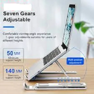 Portable%20Aluminum%20Foldable%20Laptop%20Metal%20Stand%20Adjustable%20Height%20Folding%20Laptop%20Holder%20Solid%20Stand%20With%20Anti%20Slip%20Rubber%20Grips%20-%20Silver%20-%20Image%202