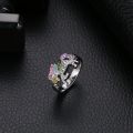 FASH 1*Set Girl Lucky Unicorn Necklace / Bracelet / Adjustable Ring / Stud Earrings Fashion Jewelry Luxury Color Diamond Horse Jewelry. 