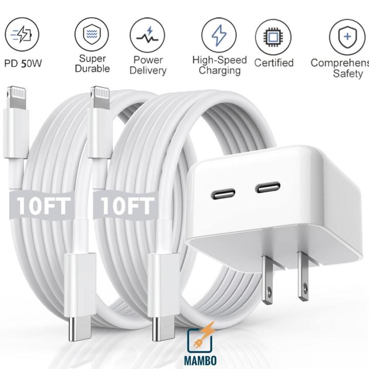 PD20w Fast Charging Cable USB to Type C Lightning IPhone 14 Charger Long Lightning Cable Fast Charging Cord High Speed Data Sync