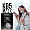 WBM KN95 Mask with Respirator 5 Layers Protection Mask. 