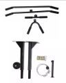 All in One Multi Exercises Pull Up Bar Chin Up Bar Boxing bag Hook Lats Pulley Cable Arm Blaster Bicep Tricep Bar Wrist Roller For Complete Home Gym. 