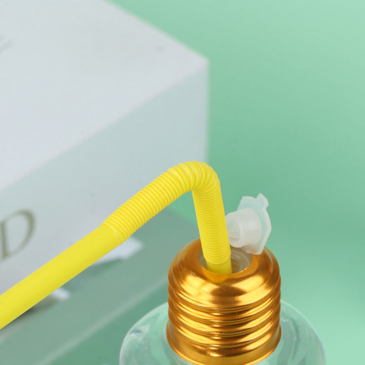 200to500ml Clear Artificial Light Bulb Shaped Bottle Can Emit Light Drink Cup