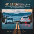 Like A New 4K 12" Mirror Dash Cam - Vantop H612T Front & Rear View Dual Dash Camera, IPS Touch Screen, Voice Control Cars Mirror Camera W/Night Vision Parking Monitor. 
