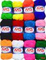 M.G Enterprises 12 pc Combo Wool Ball. Hand Knitting Art Craft Soft Fingering Crochet Hook Yarn, Needle Knitting Thread Dyed. 